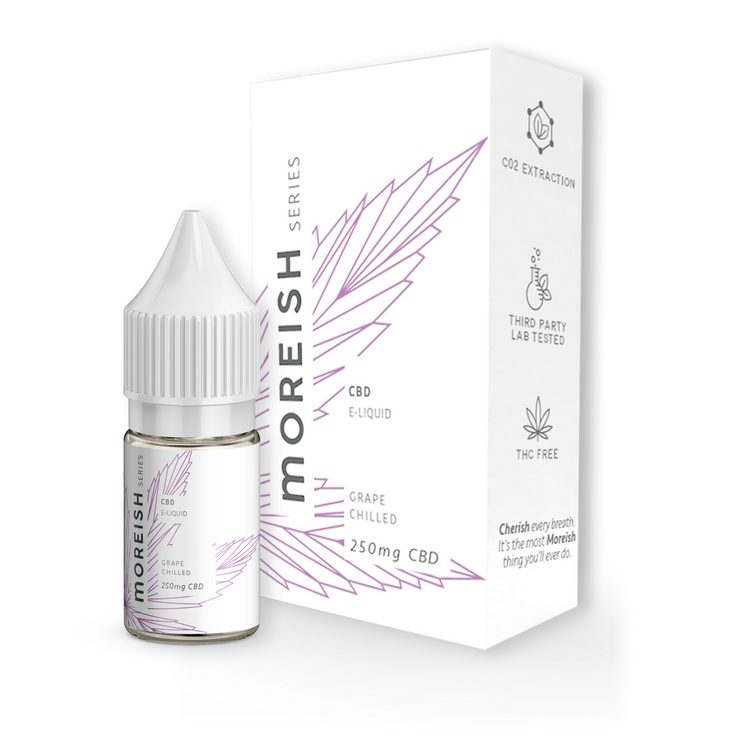 Grape Chilled CBD E-Liquid 10ml Moreish CBD Grape Chilled CBD E-Liquid 10ml Moreish CBD