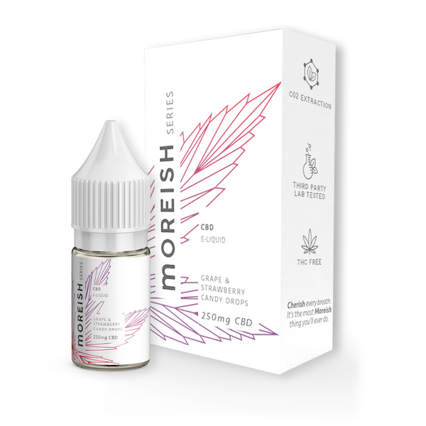 Grape & Strawberry Candy Drops CBD E-Liquid 10ml  Moreish CBD