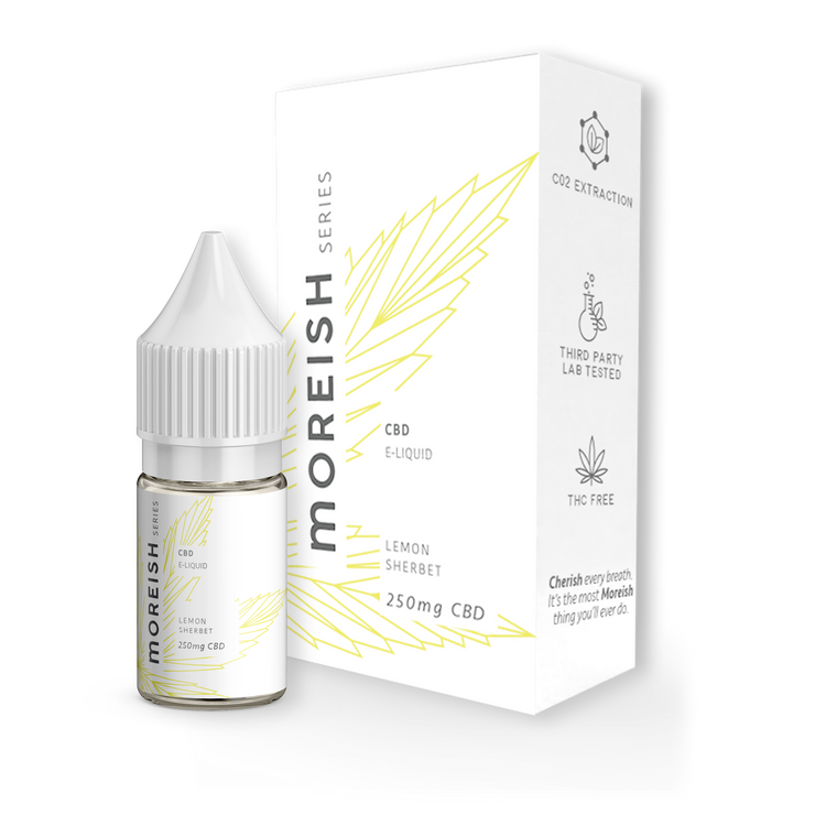 Lemon Sherbet CBD E-Liquid 10ml Moreish CBD Lemon Sherbet CBD E-Liquid 10ml Moreish CBD